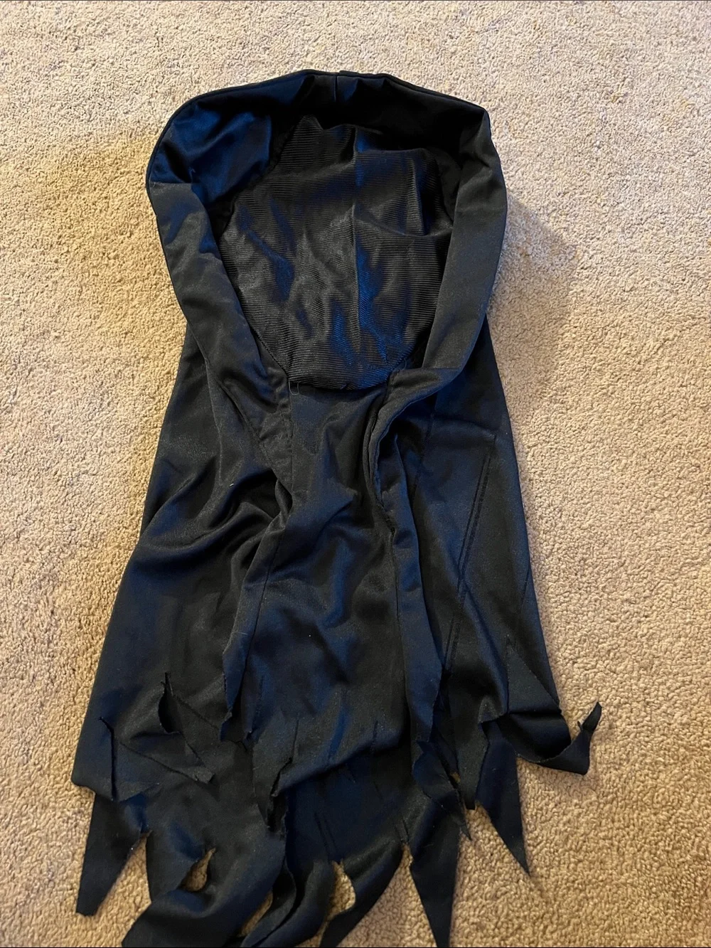 Black Hooded Blackout Face Mask